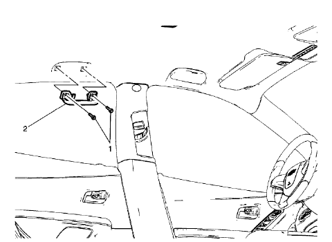 Fig. 17: Roof Rail Rear Assist Handle Assembly