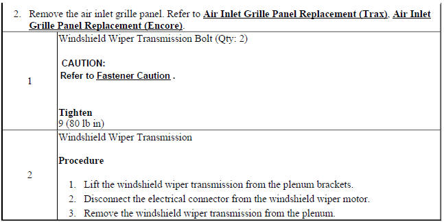 Windshield Wiper Transmission Replacement
