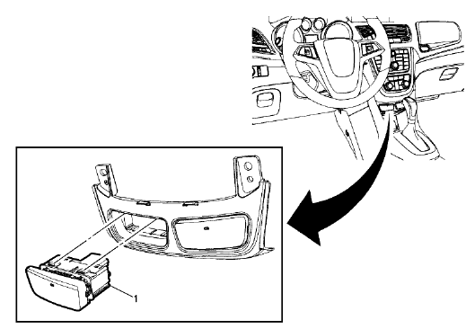 Fig. 33: Windshield Outside Moisture Sensor Cover