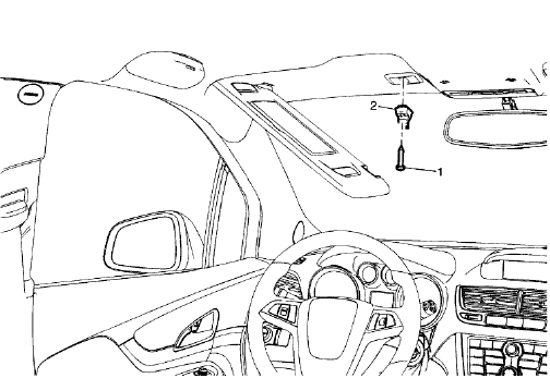 Fig. 20: Sunshade Support Assembly