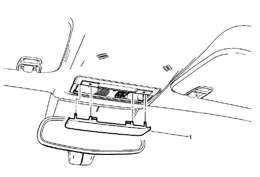 Fig. 12: Center Reading And Courtesy Lamp Lens