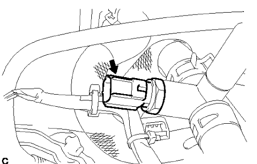 Fig. 14: Front Object Alarm Sensor Wiring Harness