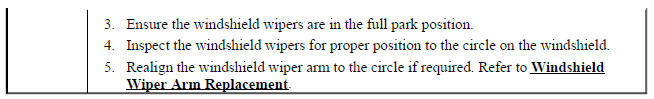 Windshield Wiper Arm Adjustment