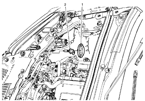 Fig. 26: Headlamp Bulb - Right Side (High Beam)