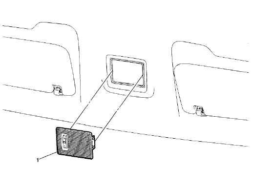 Fig. 15: Windshield Header Courtesy Lamp