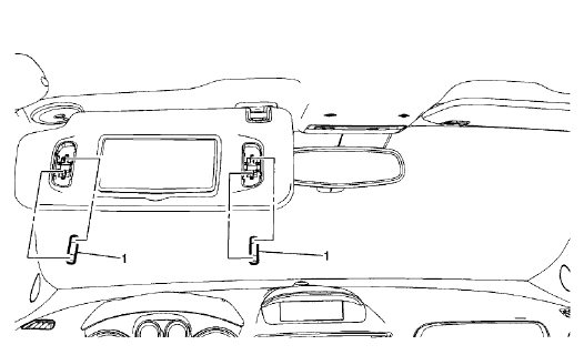 Fig. 17: Sunshade Illuminated Mirror Lamp Bulb