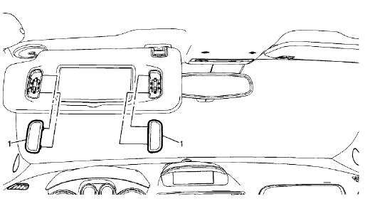 Fig. 19: Sunshade Illuminated Mirror Lamp Lens