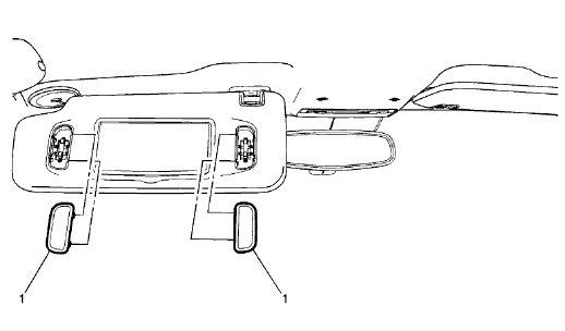 Fig. 20: Sunshade Illuminated Mirror Lamp Lens
