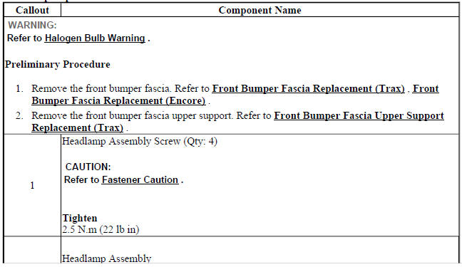Headlamp Replacement